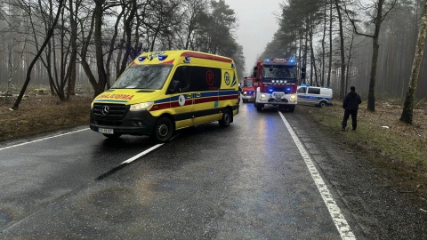 Na 273 km DK10 doszło do wypadku z udziałem 3 aut osobowych/fot. OSP Solec Kujawski/Facebook