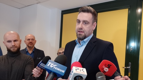 Bartosz Szymanski ogłosił start w wyborach samorządowych na prezydenta Torunia/fot: Michał Zaręba