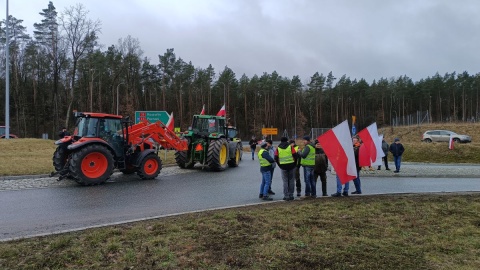 Protest w Tryszczynie/fot. Maciej Wilkowski