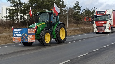 Protest w okolicach Torunia/fot. Monika Kaczyńska