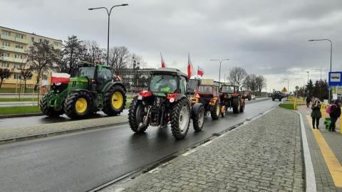 Myśliwi włączyli się w protest w Kruszwicy/fot: Piotr Majewski