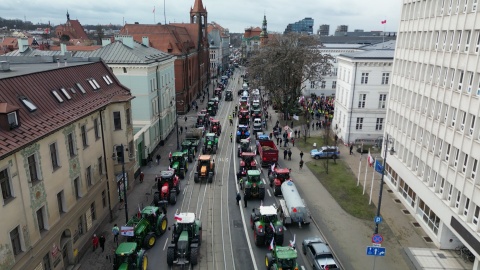 Strajk Rolników (Fot. Dronfor/ jw)