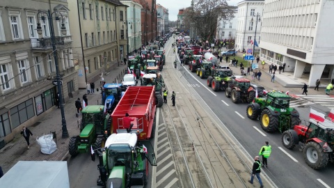 Strajk Rolników (Fot. Dronfor/ jw)