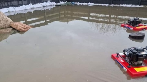 Podtopienia po ulewnych deszczach na Kujawach i Pomorzu/fot. OSP Dobrcz