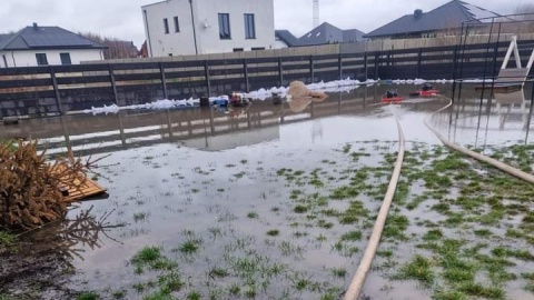 Podtopienia po ulewnych deszczach na Kujawach i Pomorzu/fot. OSP Dobrcz