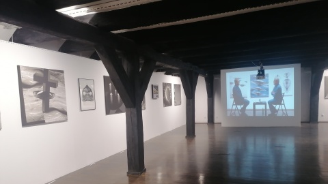 Wystawa z okazji 50-lecia pracy twórczej Edwarda Salińskiego/fot. Iwona Muszytowska-Rzeszotek