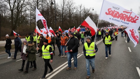 Rolnicy protestowali w Warszawie/fot. PAP/Paweł Supernak