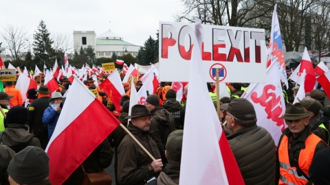 Rolnicy protestowali w Warszawie/fot. PAP/Paweł Supernak