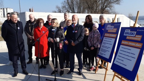 Rafał Bruski podczas konferencji w Starym Fordonie/fot. Henryk Żyłkowski