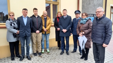 Pamiątkowa tablica upamiętniająca Johna Damskiego została odsłonięta w Solcu Kujawskim/fot: Tatiana Adonis