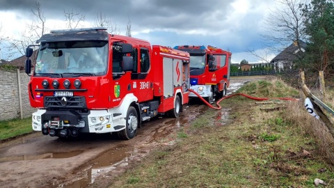 Interweniowało 10 zastępów straży pożarnej/fot. OSP Kruszyn, nadesłane