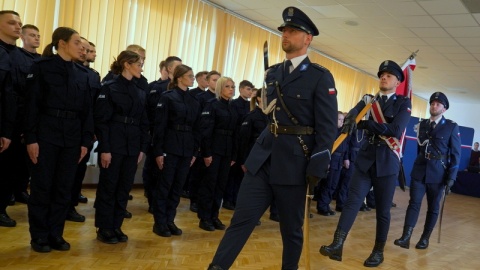 40 nowych kujawsko-pomorskich policjantów 2 kwietnia złożyło ślubowanie/fot. KWP Bydgoszcz