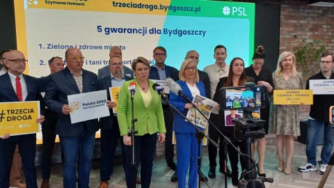 oannę Czerską-Thomas poparła Paulina Henning-Kloska, minister klimatu i środowiska/fot. Katarzyna Bogucka