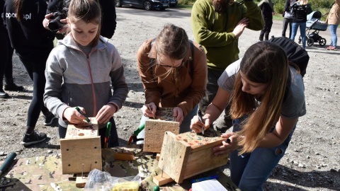 Akcja „Kręci nas recykling" w podbydgoskich Białych Błotach/fot. Sara Komoń