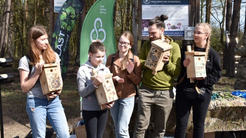 Akcja „Kręci nas recykling" w podbydgoskich Białych Błotach/fot. Sara Komoń