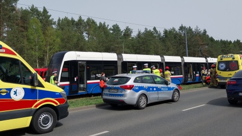 Do wypadku doszło na ul. Akademickiej, między ul. Rejewskiego i Romanowskiej/fot. Elżbieta Rupniewska