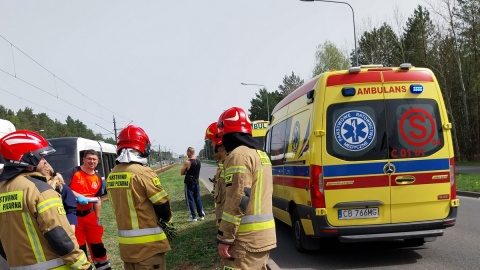 Do wypadku doszło na ul. Akademickiej, między ul. Rejewskiego i Romanowskiej/fot. Elżbieta Rupniewska