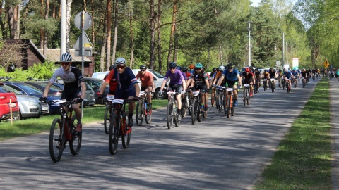 Blisko tysiąc zawodników na starcie MTB Maratonu w Koronowie to niesamowity wynik. Jak podkreślają organizatorzy, to największa jednodniowa impreza rowerowa w Polsce/fot. Patryk Głowacki
