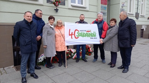 Minęły 43 lata od podpisania Porozumienie Bydgoskiego. Uroczystość w miejscu strajku/fot. Agata Raczek