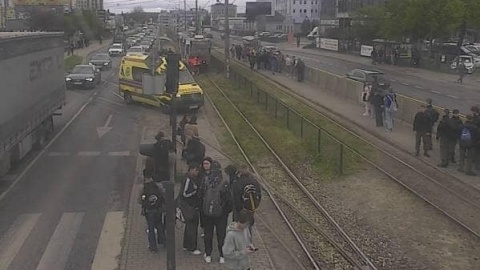 W Bydgoszczy tramwaj potrącił kobietę. Mimo wysiłku służb, nie udało się jej uratować/fot. Bydgoszcz 998