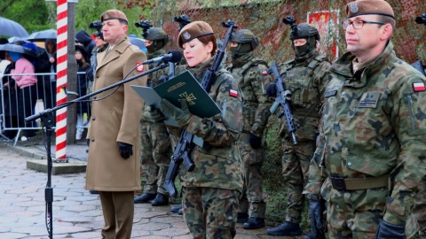 Szeregi 8. Kujawsko-Pomorskiej Brygady Obrony Terytorialnej zasilili kolejni żołnierze. Przysięga w Inowrocławiu/fot. nadesłane