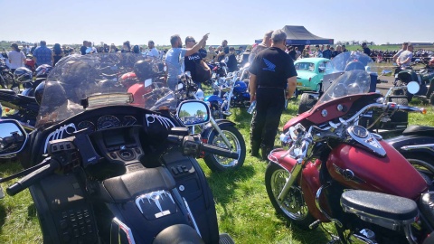 Otwarcie sezonu motocyklowego i lotniczego na lotnisku Włocławek-Kruszyn/fot. Agnieszka Marszał