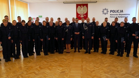 Ślubowanie policjantów w KWP w Bydgoszczy/fot. KWP w Bydgoszczy