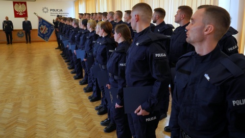 Ślubowanie policjantów w KWP w Bydgoszczy/fot. KWP w Bydgoszczy