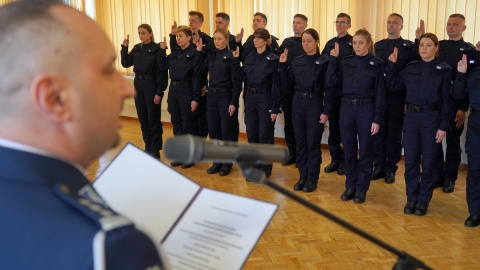 Ślubowanie policjantów w KWP w Bydgoszczy/fot. KWP w Bydgoszczy