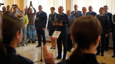 Ślubowanie policjantów w KWP w Bydgoszczy/fot. KWP w Bydgoszczy