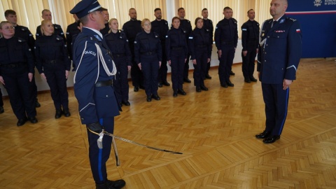 Ślubowanie policjantów w KWP w Bydgoszczy/fot. KWP w Bydgoszczy