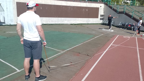 W Toruniu odbyły się Mistrzostwa Polski Masters w rzutach nietypowych. Seniorzy nie musieli się martwić o brak sportowej rywalizacji/fot: Michał Zaręba