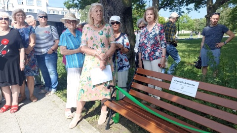 Odsłonięcie Ławeczki Seniorów/fot. Monika Kaczyńska