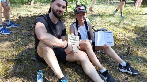Bieg z książką odbył się pod hasłem „Galop Gombrowicza”/fot. Monika Kaczyńska