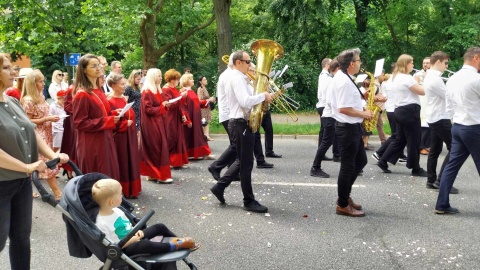 Procesja Bożego Ciała wokół Bazyliki pw. św. Wincentego á Paulo w Bydgoszczy/fot: Jolanta Fischer