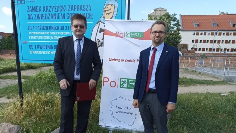 Konferencja przedstawicieli komitetu wyborczego PolExit w Toruniu/fot. Monika Kaczyńska