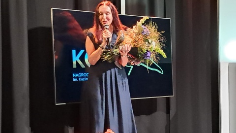Marzanna Bogumiła Kielar za tom poetycki „Wilki" otrzymała KOSA, czyli Nagrodę Poetycką im. Kazimierza Hoffmana w Ogólnopolskim Konkursie Poetyckim, zorganizowanym już po raz piąty przez Kujawsko - Pomorskie Centrum Kultury w Bydgoszczy/fot. Ewa Dąbska