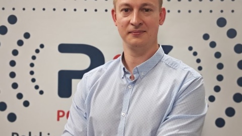 Krzysztof Laks w studiu Polskiego Radia PiK/fot. Magdalena Gill