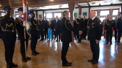 Nowy szef PSP w Bydgoszczy. Uroczyste objęcie dowództwa. (Fot. Janusz Wiertel)