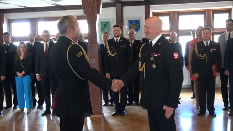 Nowy szef PSP w Bydgoszczy. Uroczyste objęcie dowództwa. (Fot. Janusz Wiertel)