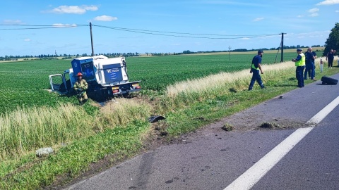 Wypadek w gminie Stolno/fot. KP PSP Chełmno