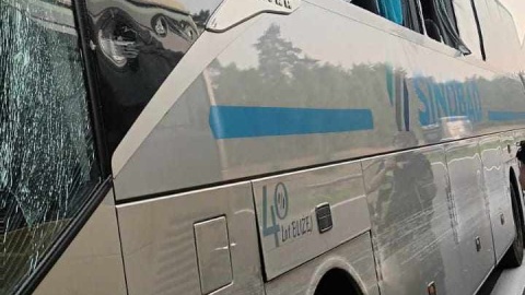 Do wypadku polskiego autokaru doszło na autostradzie nr 24 w Blievenstorf, około 35 km na południowy wschód od miasta Schwerin/fot: nadesłane