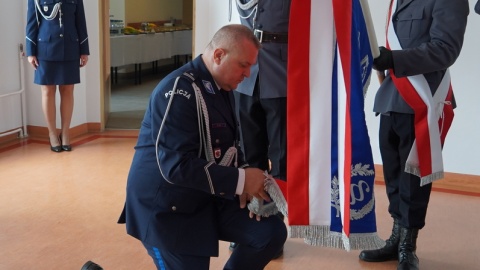 Uroczysta zbiórka w KMP w Bydgoszczy/fot. KMP w Bydgoszczy