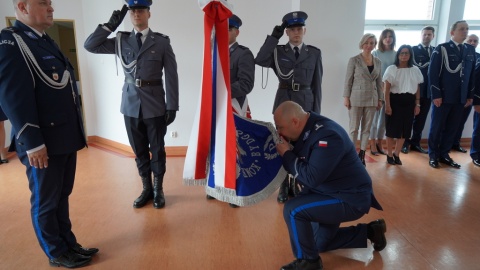 Uroczysta zbiórka w KMP w Bydgoszczy/fot. KMP w Bydgoszczy