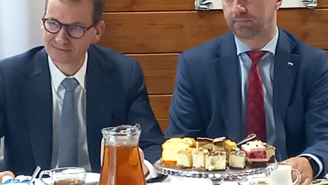 Mateusz Morawiecki i Jarosław Chmielewski/fot. Marek Ledwosiński