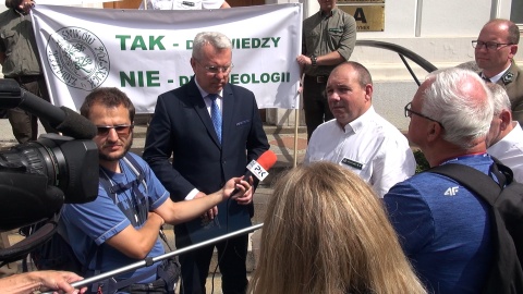 Protest leśników przed UW w Bydgoszczy (fot. jw)