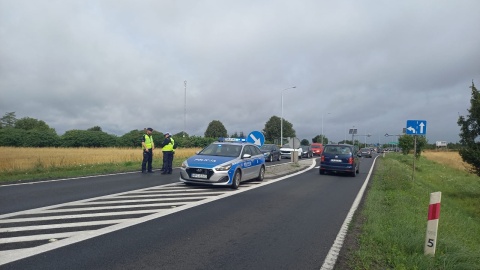 Protest przewoźników na DK 25 w Tryszczynie/fot. Agata Raczek