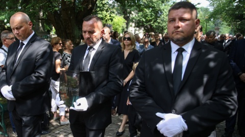 Pogrzeb Jerzego Stuhra/fot. Łukasz Gągulski, PAP