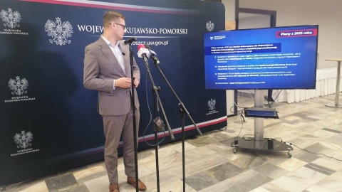 Wojewoda Michał Sztybel mówił o założeniach projektu CPK/fot. Monika Siwak