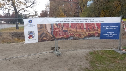 Prace w rejonie kompleksu Świętego Ducha w Toruniu/fot. Michał Zaręba